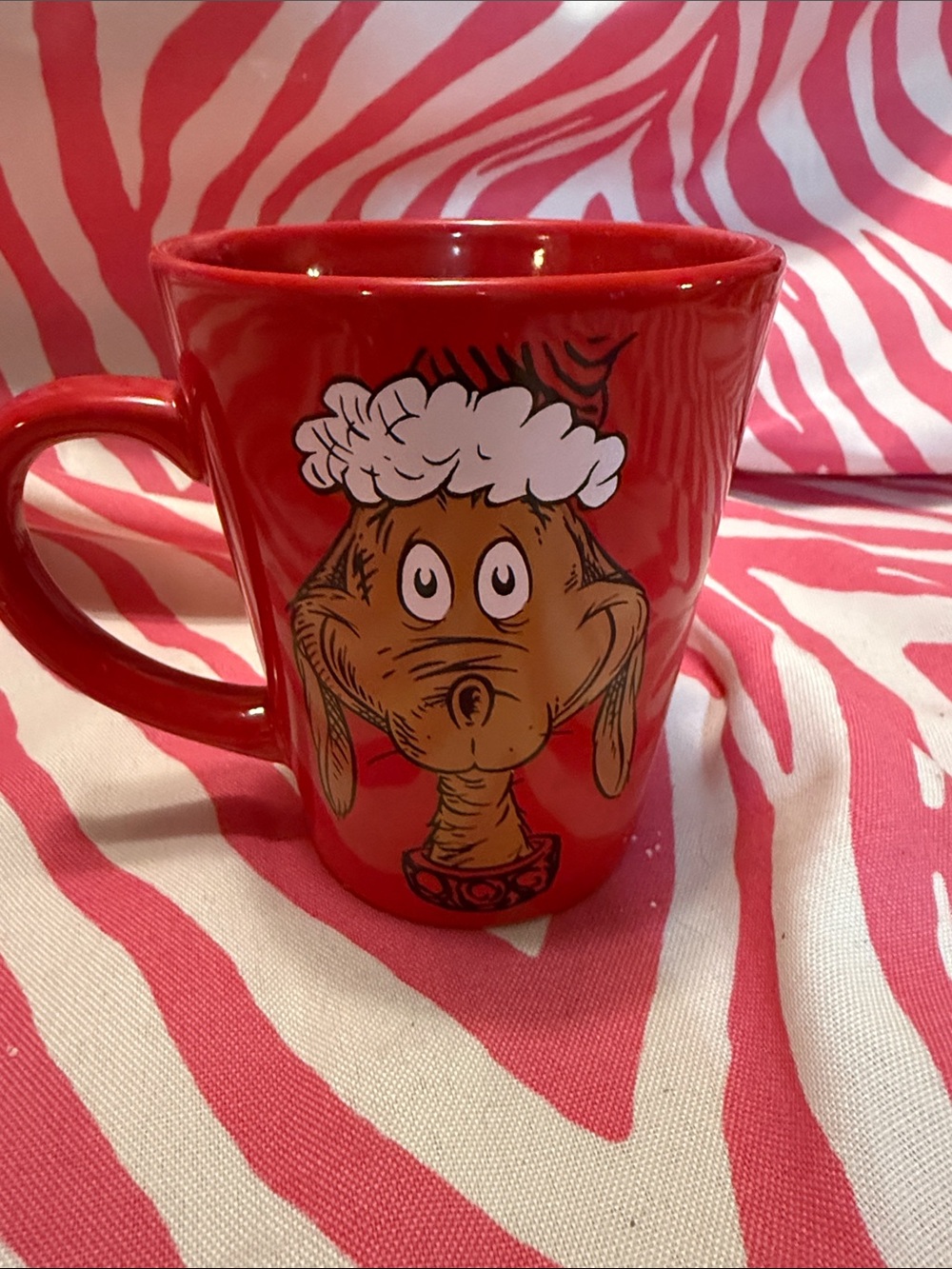 Red Ceramic Grinch Character Mug